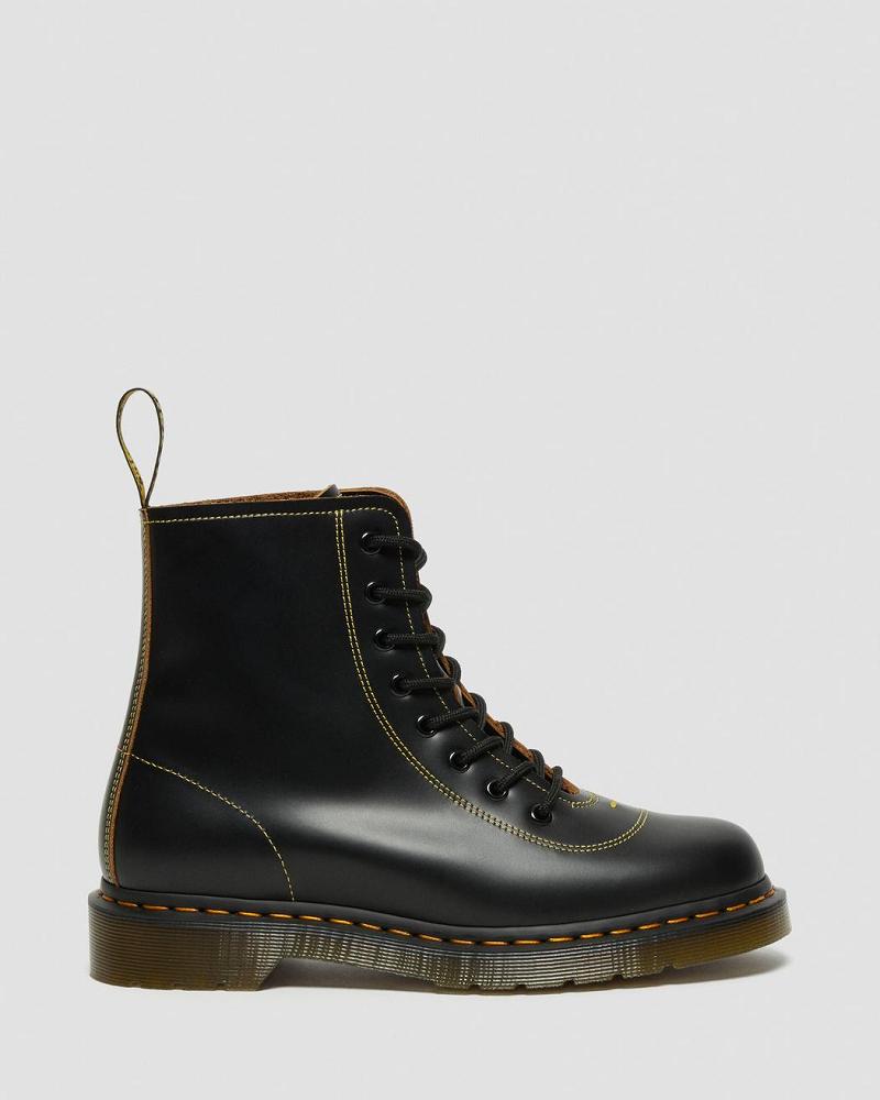 Black Women's Dr Martens Pharamond Vintage Smooth Leather Ankle Boots | CA 64QMA